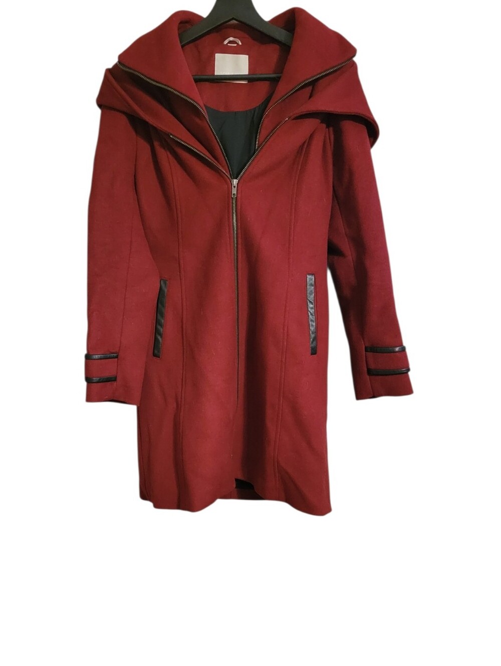 Soia & Kyo Red Wool Blend Coat